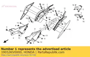 honda 19052KV0000 collier, montage radiateur - La partie au fond