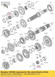 lager-naald, kmj20x kaf450-b van Kawasaki, met onderdeel nummer 920461185, bestel je hier online: