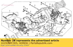 Aqui você pode pedir o mangueira, aquecedor em Honda , com o número da peça 16192KPC305: