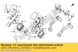 Aqui você pode pedir o capa, l. Botão em Honda , com o número da peça 64423MCA000: