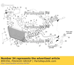 Aprilia 899356, Ventilador, OEM: Aprilia 899356