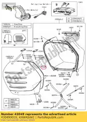 inpakken van Kawasaki, met onderdeel nummer 430490010, bestel je hier online: