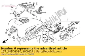 Honda 16716MCH010 guma, zespó? pompy paliwa - Dół