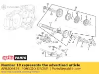 AP8206434, Piaggio Group, Vork 4-5 snelheid aprilia rx marce classic pegaso rs 0 3 5 50, Nieuw