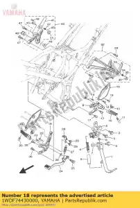 yamaha 1WDF74430000 beugel 3 - Onderkant