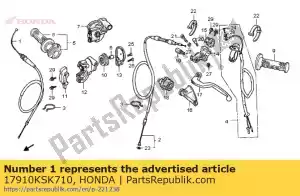 Honda 17910KSK710 cable comp., throttle - Bottom side