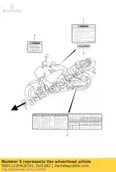 Qui puoi ordinare manuale del proprietario da Suzuki , con numero parte 9901123H6201H: