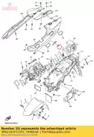 3P62163F01P3, Yamaha, Couvercle, garde-boue arrière 3 yamaha  fjr 1300 2008 2010 2011 2014 2018, Nouveau