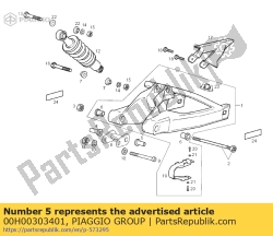 Aprilia 00H00303401, Bush, OEM: Aprilia 00H00303401