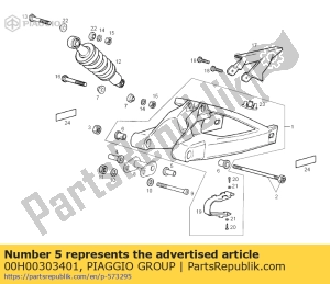 aprilia 00H00303401 bush - Bottom side