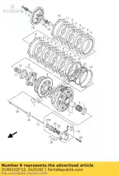 Qui puoi ordinare bullone, frizione spr da Suzuki , con numero parte 2148102F12: