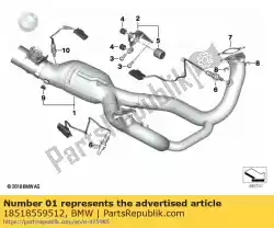 Here you can order the exhaust manifold, polished from BMW, with part number 18518559512: