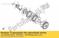 22366KGA900, Honda, asta, sollevatore frizione honda xr 125 2003 2004 2005 2006, Nuovo