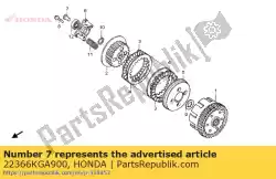 Here you can order the rod, clutch lifter from Honda, with part number 22366KGA900: