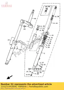 yamaha 31A231443000 seal, dust - Bottom side