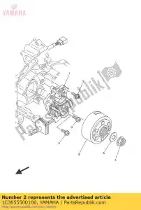 yamaha 1C3855500100 rotor assy - Onderkant