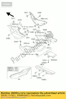 360011579E1, Kawasaki, lato coperchio, rh, c.l.blu kawasaki er twister c d 5 500 , Nuovo