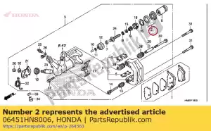 Honda 06451HN8006 seal set, piston - Bottom side