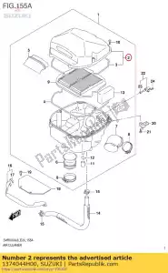 Suzuki 1374044H00 tappo, filtro dell'aria - Il fondo