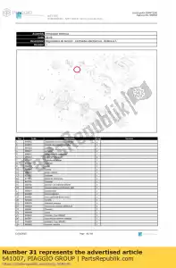 Piaggio Group 641007 bobina ht - Lado inferior