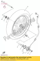 2BMF214100, Yamaha, eje, pivote yamaha lts125c lts125cj delight 125 , Nuevo