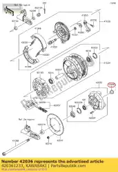 Here you can order the sleeve,rr axle,l=22 from Kawasaki, with part number 420361233: