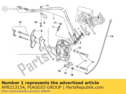 Aprilia AP8213154, Manguera de freno delantero, OEM: Aprilia AP8213154