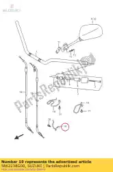 Here you can order the guide, cable from Suzuki, with part number 5862238G00: