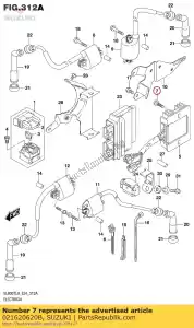 suzuki 021620620B parafuso - Lado inferior