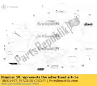 1B001497, Piaggio Group, placa de cobertura do volante inferior vespa rp8m82221, rp8m82413, rp8m82211, rp8m8243, zapma1401, rp8m8245, rp8m82121, rp8m82416, rp8m82413 rp8m82511, rp8m82121, rp8m82313, rp8m82514,  sprint vespa vespa sprint vespa sprint iget vespa sprint sport zapc53101 zapc53201 zapc53301, zapc53303 zapc, Novo