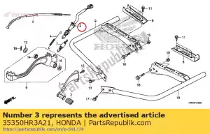 honda 35350HR3A21 conjunto de interruptor, rr. parada - Lado inferior