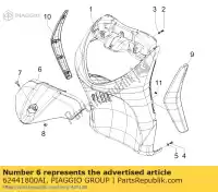 62441800AI, Piaggio Group, Os?ona tarczy piaggio liberty 50 150 2006 2007 2008, Nowy