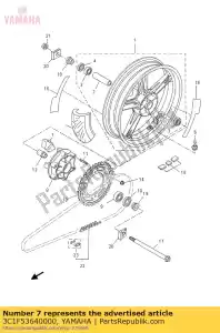 yamaha 3C1F53640000 damper - Bottom side