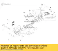 292889, Piaggio Group, vis à six pans creux m5x16 ape aprilia gilera piaggio vespa  4t beverly bv dorsoduro et gp granturismo gt gts gts super gtv hexagon hexagon gt hexagon gtx hexagon lx lbmce0100 lbmme0100 liberty lt lx lxv mc349b0d2 medley metca4100 metca4101 metca4101, metca4102 mp nexus primavera r, Nouveau