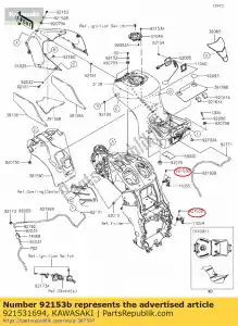 Kawasaki 921531694 ?ruba z ko?nierzem 6x20 - Dół