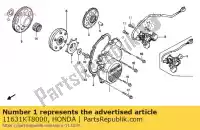 11631KT8000, Honda, copertura, di avviamento honda cbr  f cbr600f 600 , Nuovo