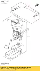 Here you can order the hose comp,fuel from Suzuki, with part number 1581031G03: