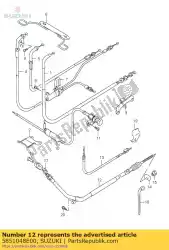 Aquí puede pedir cable rrbrake de Suzuki , con el número de pieza 5851048E00: