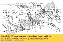 garnituur, scherm (wl) * type4 * (type4) van Honda, met onderdeel nummer 64120MCAA40ZK, bestel je hier online: