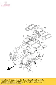 yamaha 1SCF845N0000 bar, carry front - Bottom side