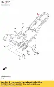 suzuki 4120031J20YAP binario, sedile - Il fondo