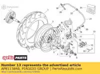 AP8113848, Piaggio Group, Pinça de freio traseiro d30 aprilia  leonardo 125 150 1999 2000 2001 2002 2003 2004, Novo