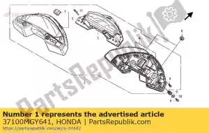 honda 37100MGY641 zestaw liczników, kombinacja (km / h) - Dół