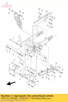 3D8221100000, Yamaha, rear arm comp. yamaha xvs 1300 2007, New