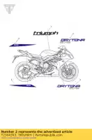 T2304393, Triumph, decalupr fairinglh triumph daytona 675 from vin 564948 675 2013 2014, New