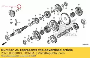 Honda 23731HB3000 wa?, bieg wsteczny na biegu ja?owym - Dół