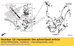 Ici, vous pouvez commander le flotter, fr. Maître cylindre (nissin) auprès de Honda , avec le numéro de pièce 45523MN5006: