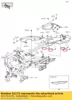 921721070, Kawasaki, screw,5x12 kawasaki kle versys e f z  sl abs br250 650 z250sl kle650 650l lams 250 , New