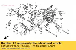 Ici, vous pouvez commander le couverture, r. Fr. Côté auprès de Honda , avec le numéro de pièce 63500MAH000: