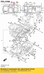 Suzuki 071300885A parafuso - Lado inferior